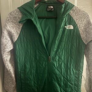 The North Face Forest Green and Heather Gray Vest Child’s